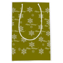 Goldenes Einwickelpapier Frohe Feiertage Schneeflo