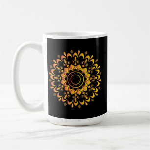 Goldenes einzigartiges Mandala-Design-95747 Kaffeetasse