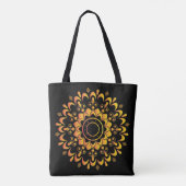 Goldenes einzigartiges Mandala-Design-95747 Tasche (Rückseite)