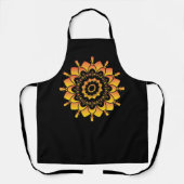 Goldenes einzigartiges Mandala-Design-95748 Schürze (Vorderseite)