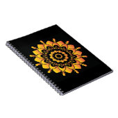 Goldenes einzigartiges Mandala-Design Notizblock (Rechte Seite)