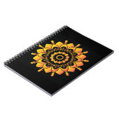 Goldenes einzigartiges Mandala-Design Notizblock (Linke Seite)
