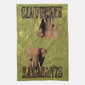 goldenes Elefantendesign, Geschirrtuch (Vertikal)