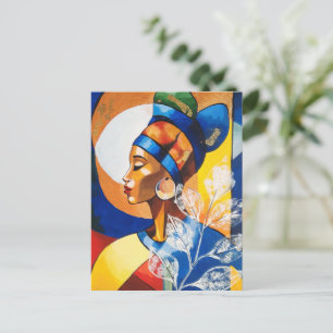 Goldenes Erbe: Begrüßung der lebendigen afrikanisc Postkarte