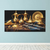 Goldenes Erbe - Ein Meisterwerk der Eleganz Leinwanddruck (Insitu (Holzboden))