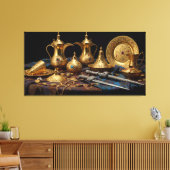 Goldenes Erbe - Ein Meisterwerk der Eleganz Leinwanddruck (Insitu (Wohnzimmer))