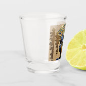 Goldenes Erwachen des Geistes – Kunst der Seelengö Schnapsglas (Links)