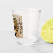 Goldenes Erwachen des Geistes – Kunst der Seelengö Schnapsglas (Rechts)