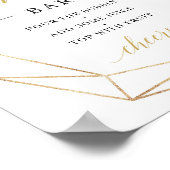 Goldenes Eukalyptus-Bar Poster (Ecke)