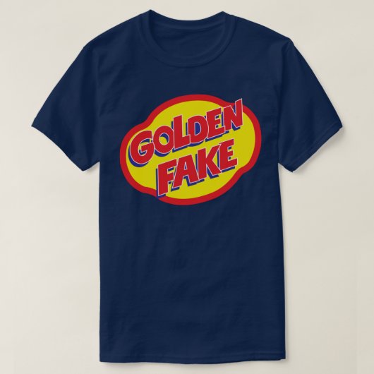 Goldenes Fake T-Shirt (Design vorne)