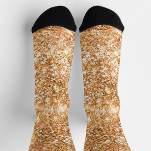 Goldenes falsches Glitter Socken