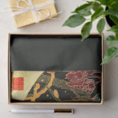 Goldenes Fasan im Schnee Antike Japanische Blume Seidenpapier (Geschenk)