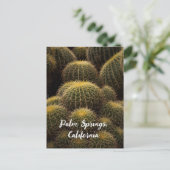 Goldenes Fass in Palmfedern Postkarte (Stehend Vorderseite)