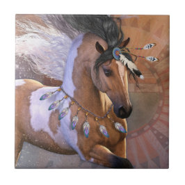 Goldenes Feder Fliese