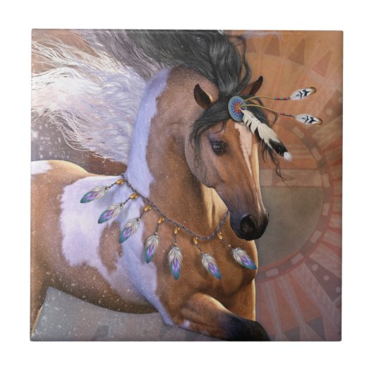 Goldenes Feder Fliese (Vorderseite)