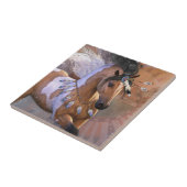 Goldenes Feder Fliese (Seite)