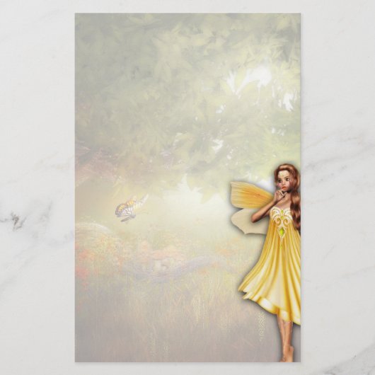 Goldenes feenhaftes Briefpapier (Vorderseite)