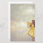 Goldenes feenhaftes Briefpapier (Vorne/Hinten)