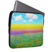 Goldenes Feld für Blume - Notebook-Fall Laptopschutzhülle (Vorne Rechts)
