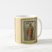 Goldenes FEST Gebet St- JosephTasse w Kaffeetasse (VorderseiteRechts)