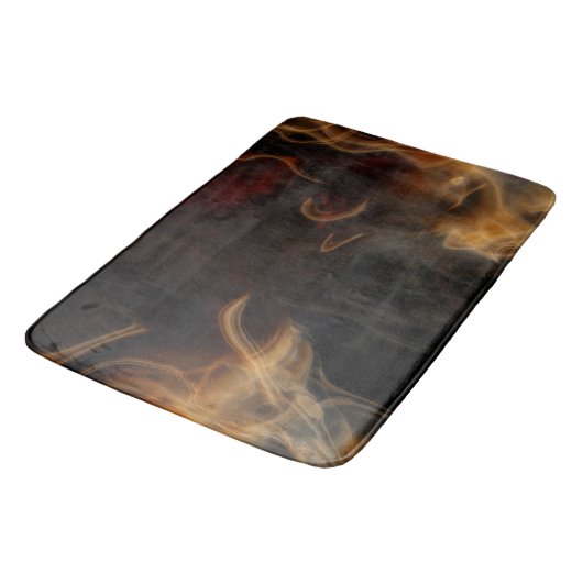 Goldenes Feuer Badematte (Schrägansicht)