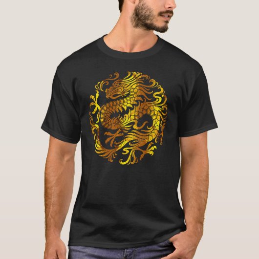 Goldenes Feuer: Ein Drachengraben T-Shirt (Vorderseite)