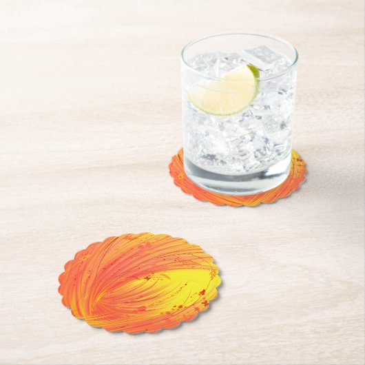 goldenes Feuer Untersetzer (Vor Ort)