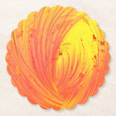 goldenes Feuer Untersetzer (Vorderseite)