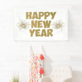 goldenes Feuerwerk Banner (Insitu)