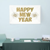 goldenes Feuerwerk Banner (Messeveranstaltung)