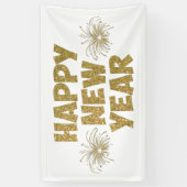 goldenes Feuerwerk Banner (Vertikal)