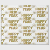 goldenes Feuerwerk Geschenkpapier (Flach)