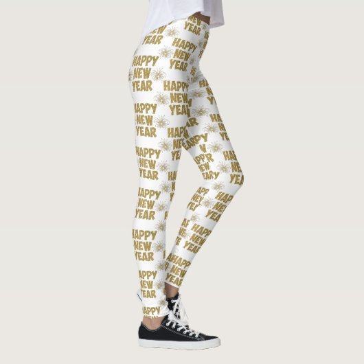 goldenes Feuerwerk Leggings (Rechts)