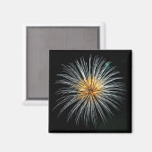 Goldenes Feuerwerk Magnet (Vorderseite/Rückseite)