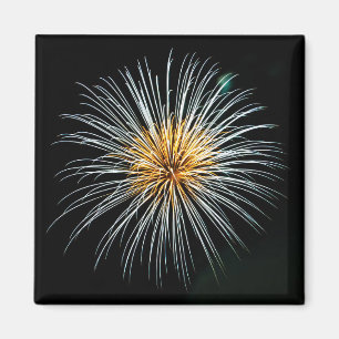 Goldenes Feuerwerk Magnet