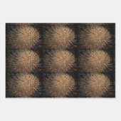 Goldenes Feuerwerk Muster Custom 2023 Celebrations Geschenkpapier Set (Vorderseite)