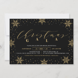 Goldenes Firmen-Weihnachtsgala, Weihnachtsfeier Einladung