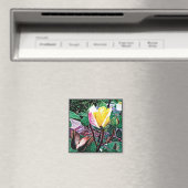 Goldenes Flammenmagnet Magnet (In Situ (Geschirrspüler))