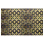 Goldenes Fleur-de-Lis-Muster Stoff (Fat Quarter (45,7 x 55,9 cm))
