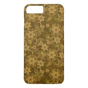 Goldenes florales Vintage-Muster Case-Mate iPhone Hülle