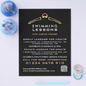 Goldenes Foil-Schwimmer-Symbol, Swimming Lesson-We Flyer (Einzeln)