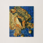 Goldenes Fossil Puzzle (Vertikal)