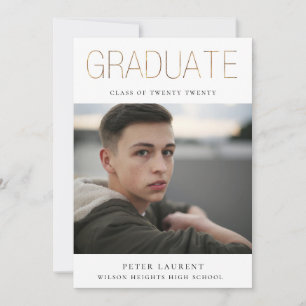 Goldenes Foto Ankündigung