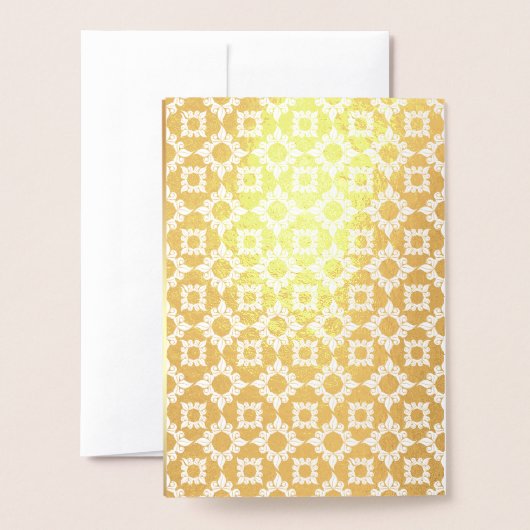 Goldenes Foto Blauer Blauer Hochzeitstag Einladung (Rückseite mit Umschlag)