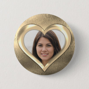 Goldenes Foto Button