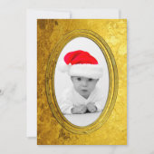 Goldenes Foto Frame II + Ihr Foto und Text (Vorderseite)