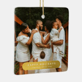 Goldenes Foto Keramikornament (Rechts)