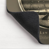 Goldenes Foto - Skala der Gerechtigkeit | Rechtsan Mousepad (Ecke)