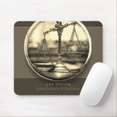 Goldenes Foto - Skala der Gerechtigkeit | Rechtsan Mousepad (Mit Mouse)