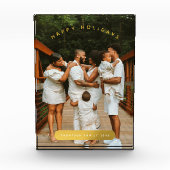 Goldenes Foto Weihnachten (Vorderseite)